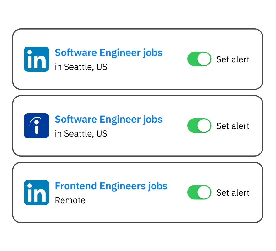 Stay informed for new jobs